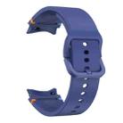 For Samsung Galaxy Watch 7 44mm Flat Sewing Design Silicone Watch Band(Midnight Blue) - 3