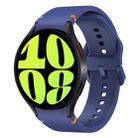 For Samsung Galaxy Watch 6 40 / 44mm Flat Sewing Design Silicone Watch Band(Midnight Blue) - 1