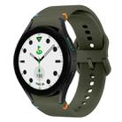 For Sansung Galaxy Watch 5 Pro Golf Edition Flat Sewing Design Silicone Watch Band(Army Green) - 1