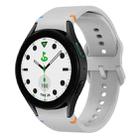 For Sansung Galaxy Watch 5 Pro Golf Edition Flat Sewing Design Silicone Watch Band(Light Gray) - 1