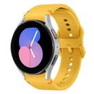 For Samsung Galaxy Watch 5 40 / 44mm Flat Sewing Design Silicone Watch Band(Apricot) - 1