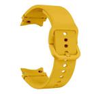 For Samsung Galaxy Watch 5 40 / 44mm Flat Sewing Design Silicone Watch Band(Apricot) - 3