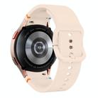 Fou Samsung Galaxy Watch 4 40 / 44mm Flat Sewing Design Silicone Watch Band(Pink) - 2