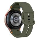 Fou Samsung Galaxy Watch 4 40 / 44mm Flat Sewing Design Silicone Watch Band(Army Green) - 2