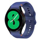 Fou Samsung Galaxy Watch 4 40 / 44mm Flat Sewing Design Silicone Watch Band(Midnight Blue) - 1