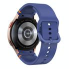 Fou Samsung Galaxy Watch 4 40 / 44mm Flat Sewing Design Silicone Watch Band(Midnight Blue) - 2