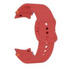 For Samsung Galaxy Watch 4 Classic 42 / 46mm Flat Sewing Design Silicone Watch Band(Red) - 3