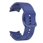 For Samsung Galaxy Watch 4 Classic 42 / 46mm Flat Sewing Design Silicone Watch Band(Midnight Blue) - 3