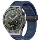 For Huawei Watch GT3 SE 22mm Foldable Magnetic Buckle Silicone Watch Band(Midnight Blue) - 1