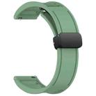 For Huawei Watch Buds 22mm Foldable Magnetic Buckle Silicone Watch Band(Green) - 2