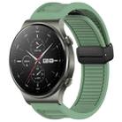 For Huawei GT2 Pro 22mm Foldable Magnetic Buckle Silicone Watch Band(Green) - 1