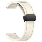 For Amazfit GTR 4 22mm Fold Magnetic Buckle Silicone Watch Band(Starlight) - 2