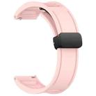For Amazfit GTR 3 Pro 22mm Fold Magnetic Buckle Silicone Watch Band(Pink) - 2