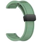 For Amazfit GTR 2e 22mm Fold Magnetic Buckle Silicone Watch Band(Green) - 2