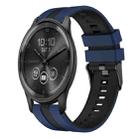 For GarminMove Trend 20mm Two Color Sports Silicone Watch Band(Blue+Black) - 1