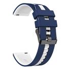 For Amazfit GTR 2 22mm Two-Color Sports Silicone Watch Band(Blue+White) - 2