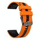 For Huawei Watch GT3 42mm 20mm Two Color Sports Silicone Watch Band(Orange+Black) - 2