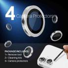 For iPhone 16 / 16 Plus NORTHJO 2 Sets 4pcs Camera Lens Protector Cover Metal Ring Film(Silver) - 2