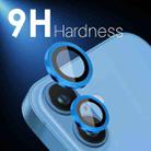 For iPhone 16 / 16 Plus NORTHJO 2 Sets 4pcs Camera Lens Protector Cover Metal Ring Film(Blue) - 3