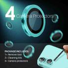 For iPhone 16 / 16 Plus NORTHJO 2 Sets 4pcs Camera Lens Protector Cover Metal Ring Film(Cyan) - 2