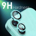 For iPhone 16 / 16 Plus NORTHJO 2 Sets 4pcs Camera Lens Protector Cover Metal Ring Film(Cyan) - 3