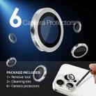 For iPhone 16 Pro / Pro Max NORTHJO 2 Sets 6pcs Camera Lens Protector Cover Metal Ring Film(Silver) - 2