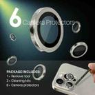 For iPhone 16 Pro / Pro Max NORTHJO 2 Sets 6pcs Camera Lens Protector Cover Metal Ring Film(Natural) - 2