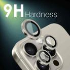 For iPhone 16 Pro / Pro Max NORTHJO 2 Sets 6pcs Camera Lens Protector Cover Metal Ring Film(Natural) - 3