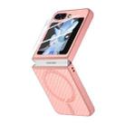 For Samsung Galaxy Z Flip6 Carbon Fiber Magsafe Phone Case(Pink) - 3