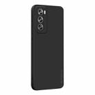 For OPPO Reno12 Global PINWUYO Sense Series Liquid Silicone TPU Phone Case(Black) - 1