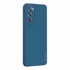 For OPPO Reno12 Global PINWUYO Sense Series Liquid Silicone TPU Phone Case(Blue) - 1