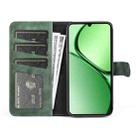 For Realme C63 Stitching Horizontal Flip Leather Phone Case(Green) - 3