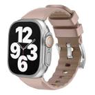For Apple Watch Series 6 40mm Two-Color Silicone Watch Band(Pink) - 1