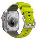 For Apple Watch Series 10 42mm Two-Color Silicone Watch Band(Fluorescent Green) - 2
