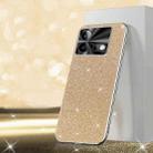For vivo iQOO Neo8 Electroplated Glitter Powder Phone Case(Gold) - 1