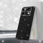 For vivo iQOO Neo8 Pro Electroplated Glitter Powder Phone Case(Black) - 1