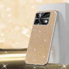 For vivo iQOO Neo8 Pro Electroplated Glitter Powder Phone Case(Gold) - 1