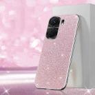 For vivo iQOO Neo9 Electroplated Glitter Powder Phone Case(Pink) - 1