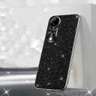 For vivo S19 Electroplated Glitter Powder Phone Case(Black) - 1