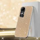 For vivo S19 Pro Electroplated Glitter Powder Phone Case(Gold) - 1