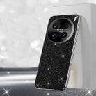 For vivo X100 Ultra Electroplated Glitter Powder Phone Case(Black) - 1