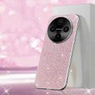 For vivo X100s Pro Electroplated Glitter Powder Phone Case(Pink) - 1