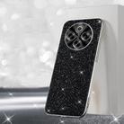 For vivo Y300 Pro Electroplated Glitter Powder Phone Case(Black) - 1