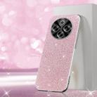 For vivo Y300 Pro Electroplated Glitter Powder Phone Case(Pink) - 1