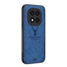 For Xiaomi Redmi Note 14 Pro+ Deer Head Cloth Skin All-inclusive Phone Case(Blue) - 1