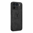 For Xiaomi 15 Deer Head Cloth Skin All-inclusive Phone Case(Black) - 1
