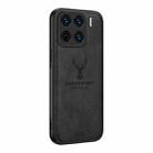 For Xiaomi 15  Pro Deer Head Cloth Skin All-inclusive Phone Case(Black) - 1