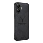 For Xiaomi Redmi Turbo 4 Pro Deer Head Cloth Skin All-inclusive Phone Case(Black) - 1