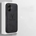 For Xiaomi Redmi Turbo 4 Pro Deer Head Cloth Skin All-inclusive Phone Case(White) - 2