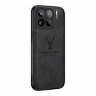 For Xiaomi 15S  Pro Deer Head Cloth Skin All-inclusive Phone Case(Black) - 1